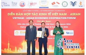 CTCP Yến Sào Nha Trang vinh dự nhận danh hiệu "Top 5 Thương Hiệu Uy Tín Hàng Đầu Châu Á 2026"